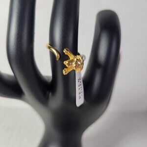 Revolve Peter+June Casual Classic Animal Adjustable Gold-Tone Dog Ring